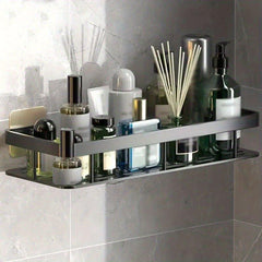 Rustproof Kitchen Caddy Shelf Organizer with Wall Mount Spice Rack