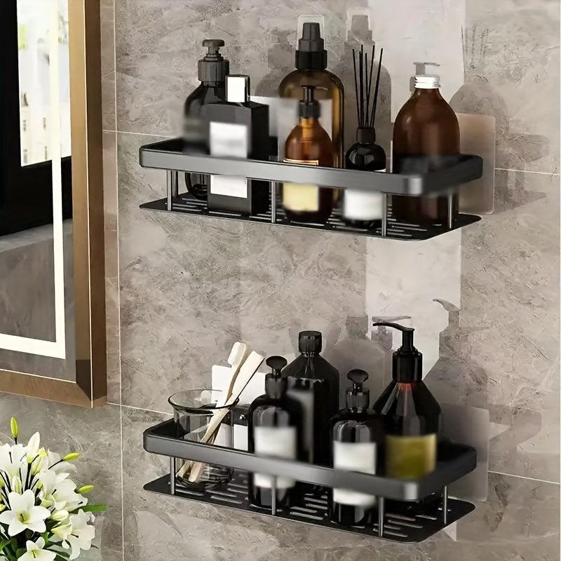Rustproof Kitchen Caddy Shelf Organizer with Wall Mount Spice Rack
