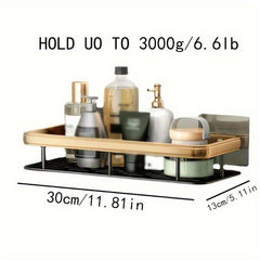 Rustproof Kitchen Caddy Shelf Organizer with Wall Mount Spice Rack