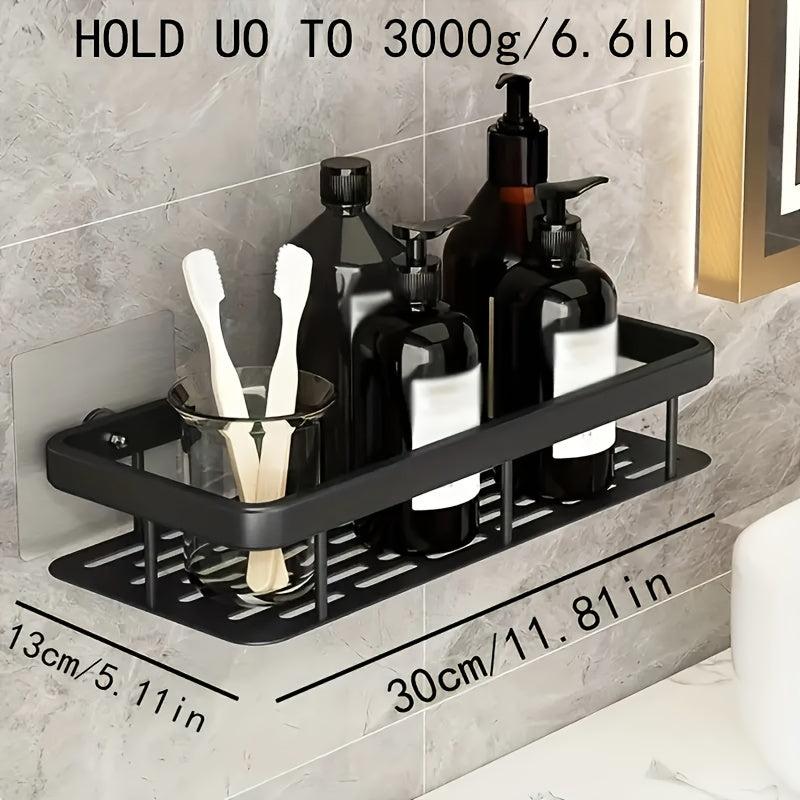 Rustproof Kitchen Caddy Shelf Organizer with Wall Mount Spice Rack