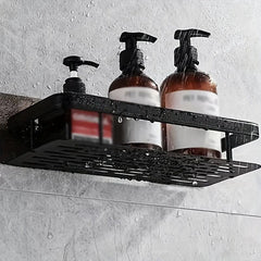 Rustproof Kitchen Caddy Shelf Organizer with Wall Mount Spice Rack