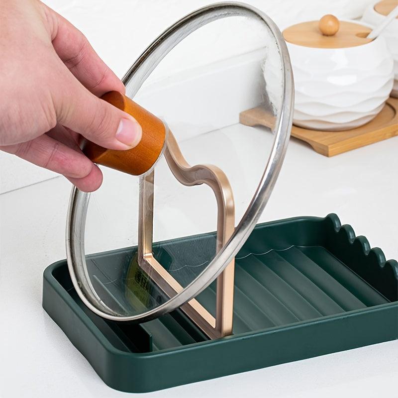 Fork Spatula and Pan Cover Rack for Kitchen Organization