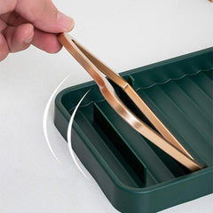 Fork Spatula and Pan Cover Rack for Kitchen Organization