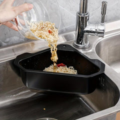 1pc Triangle Drain Basket Stainless Steel Sink Filter Kitchen Accessories