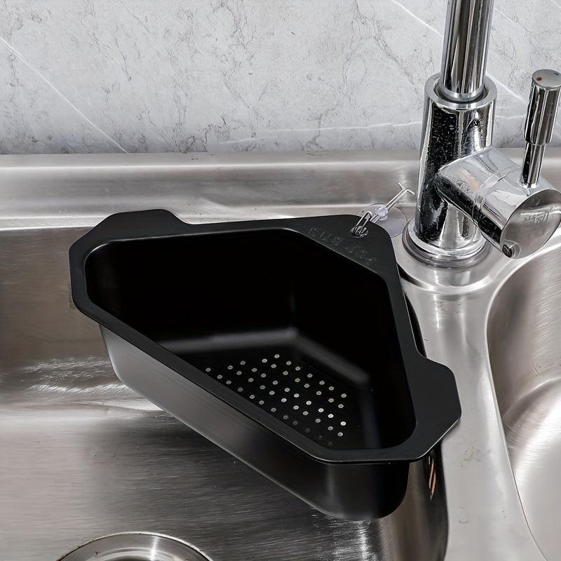 1pc Triangle Drain Basket Stainless Steel Sink Filter Kitchen Accessories