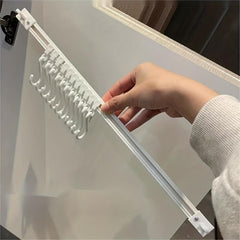 Wall Mounted Pot & Pan Row Hooks Rack - 10 Hooks