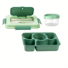 Double Layered Bento Box with Utensils & Bowl