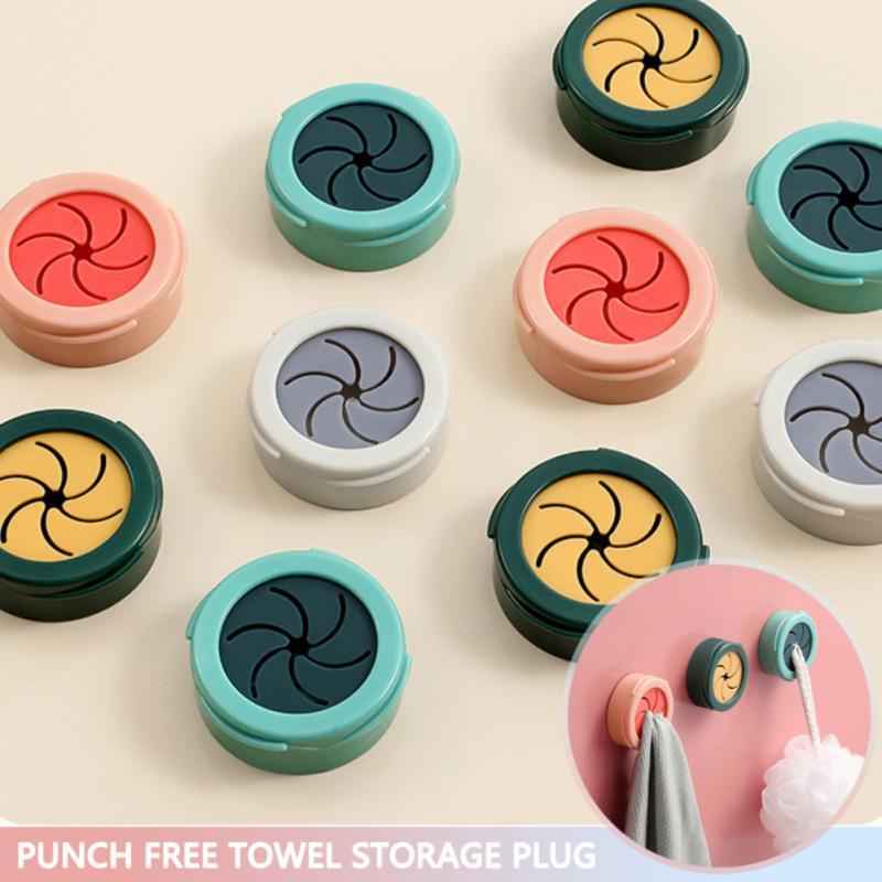 Towel Plug Holder Bathroom Organizer Towel Rack Kitchen Towels Storage