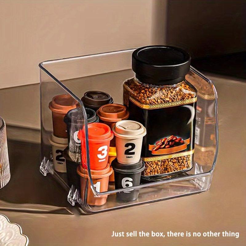 Transparent Storage Rack For Coffee Tea Bags Organizer