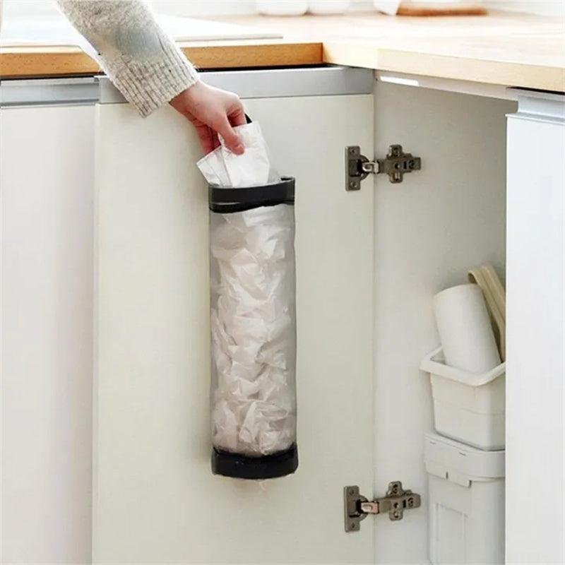 Nylon Grocery Bag Holder & Garbage Storage Pouch - Kitchen Organizer