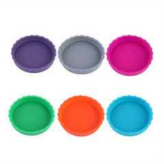 6pcs Silicone Soda Can Lids BPA Reusable Can Covers Stopper Protector