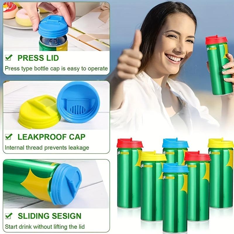 Beverage Can Cover Splash Proof Press Type Freshkeeping Overflow Proof