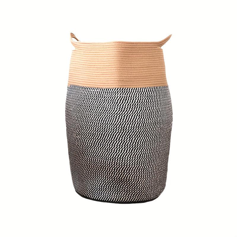 Large Cotton Rope Laundry Basket with Handle