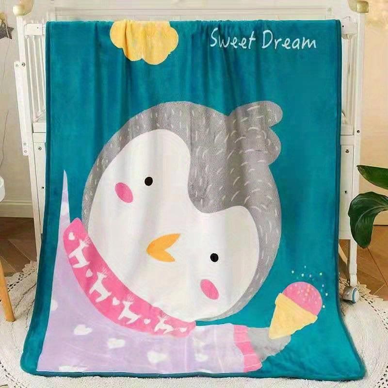 Animal Pattern Blanket - Soft and Cozy Thin Blanket for Home, Office, and Travel