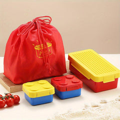 DIY Building Block Bento Lunch Box - Portable and Sealed