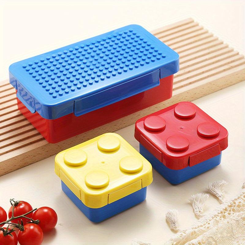 DIY Building Block Bento Lunch Box - Portable and Sealed