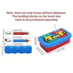 DIY Building Block Bento Lunch Box - Portable and Sealed