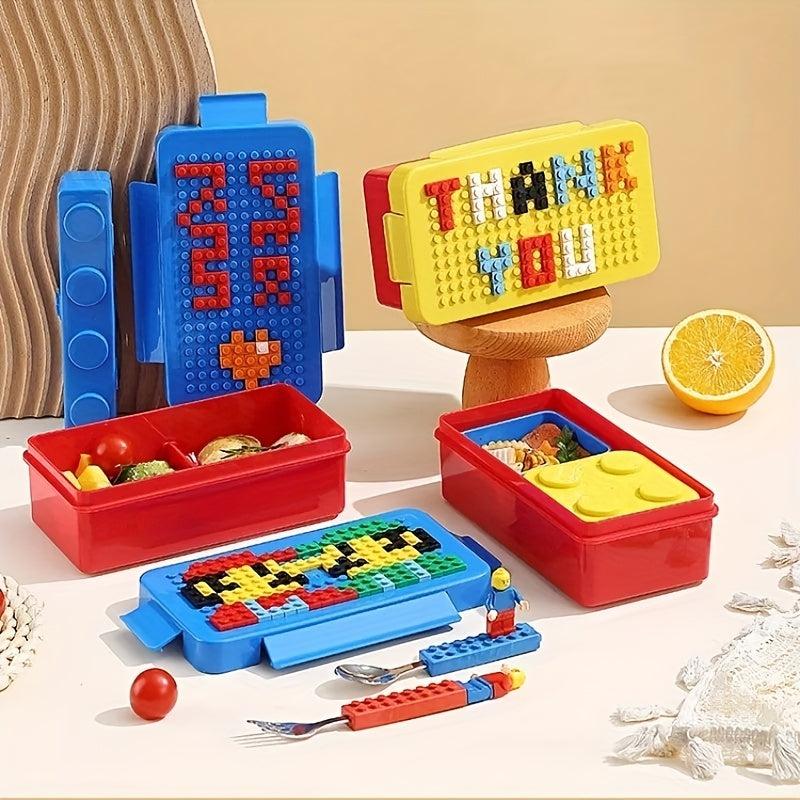 DIY Building Block Bento Lunch Box - Portable and Sealed