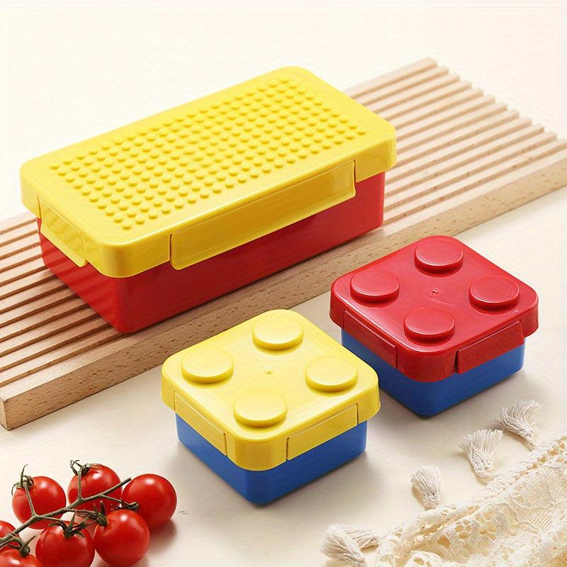 DIY Building Block Bento Lunch Box - Portable and Sealed