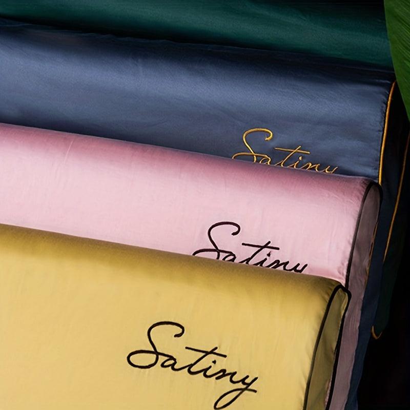 Soft Latex Pillowcase with Embroidery for Kids