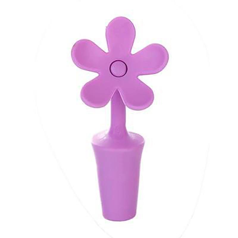 Flower Silicone Wine Stopper, Reusable Bottle Cork Plug