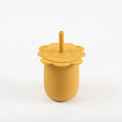 1pc Silicone Sippy Trainer Straw Cups Double Handle Baby Training Cup