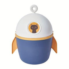 Small Rocket Clamshell Wastebasket Desktop Trash Can