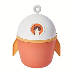 Small Rocket Clamshell Wastebasket Desktop Trash Can