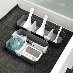 8pcs Adjustable Fridge Space Allocator Divider for Beverages & Sauces