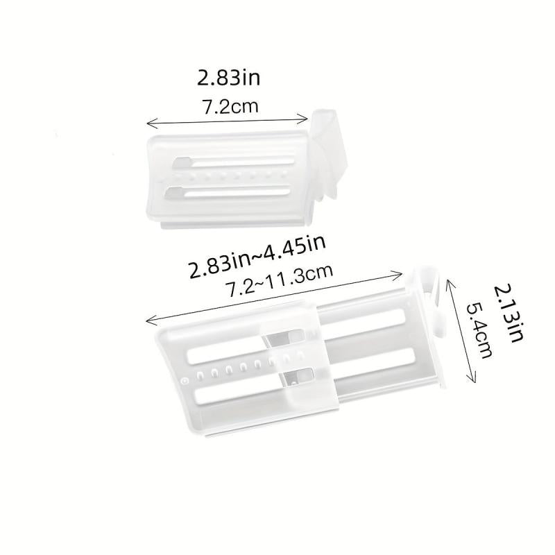 8pcs Adjustable Fridge Space Allocator Divider for Beverages & Sauces