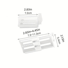8pcs Adjustable Fridge Space Allocator Divider for Beverages & Sauces