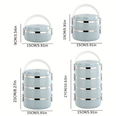 Portable Stainless Steel Lunch Box Bento Box Leak Proof Food Container