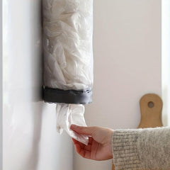 Wall Mounted Garbage Bag Storage Box Organizer