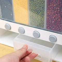 Moisture Proof Sub-grid Storage Containers with Lids - Transparent Food Jars