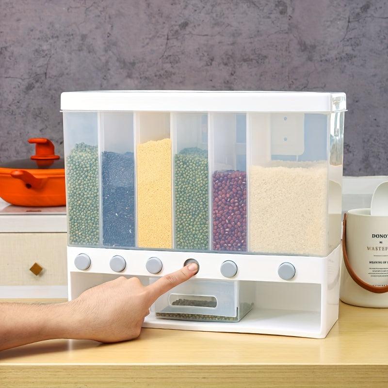 Moisture Proof Sub-grid Storage Containers with Lids - Transparent Food Jars