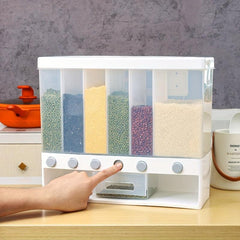 Moisture Proof Sub-grid Storage Containers with Lids - Transparent Food Jars