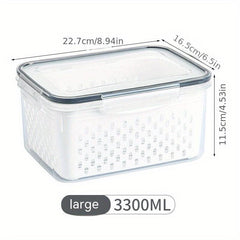 Fresh Keeping Box for Fruits/Vegetables with Lid - Food Storage Container