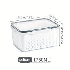 Fresh Keeping Box for Fruits/Vegetables with Lid - Food Storage Container