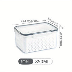 Fresh Keeping Box for Fruits/Vegetables with Lid - Food Storage Container