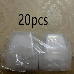 Plastic Food Storage Containers with Lids - Microwavable - 10/20/50pcs