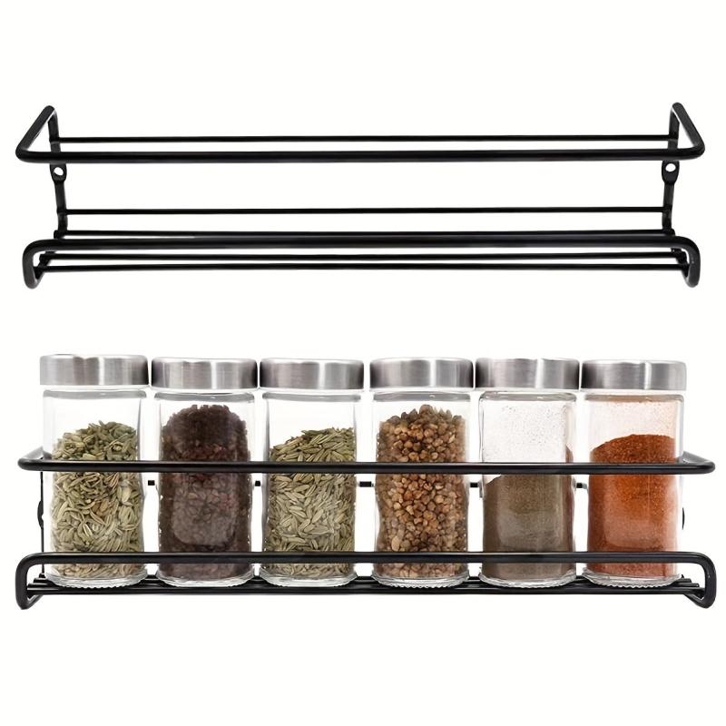 4 Tier Spice Rack Wall Mount Organizer for Cabinet