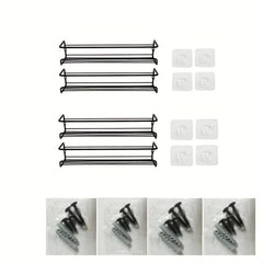 4 Tier Spice Rack Wall Mount Organizer for Cabinet