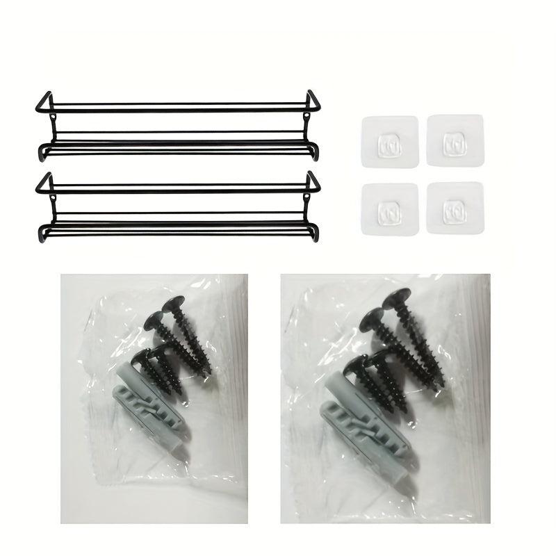 4 Tier Spice Rack Wall Mount Organizer for Cabinet