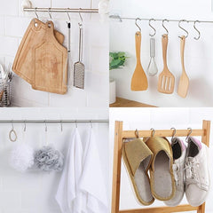 10pcs S Hooks Stainless Steel Heavy Duty Hanging Hooks Kitchen Utensils