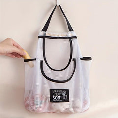 Mesh Hanging Bag for Kitchen Storage Breathable Hangable Bag Home Supplies