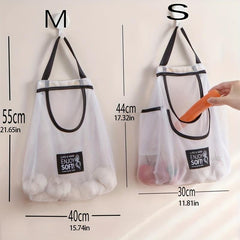 Mesh Hanging Bag for Kitchen Storage Breathable Hangable Bag Home Supplies