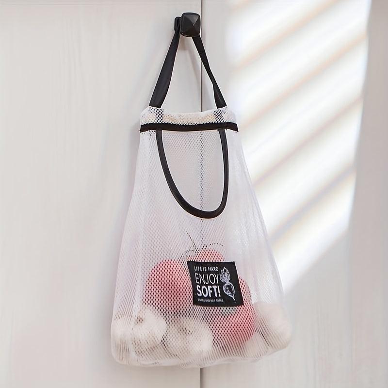 Mesh Hanging Bag for Kitchen Storage Breathable Hangable Bag Home Supplies