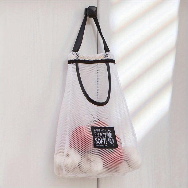 Mesh Hanging Bag for Kitchen Storage Breathable Hangable Bag Home Supplies