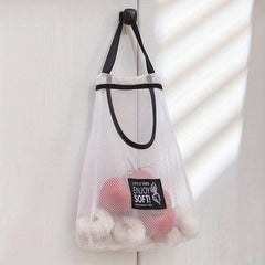 Mesh Hanging Bag for Kitchen Storage Breathable Hangable Bag Home Supplies