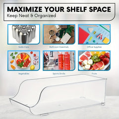 Refrigerator Can Dispenser Organizer Rack Clear Plastic